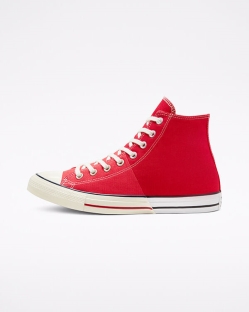 Converse, Tenisi Inalti Barbati Reconstructed Chuck Taylor All Star HKDPM0165, Rosii/Albi
